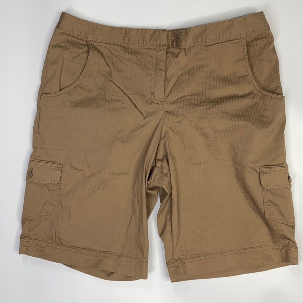 IZOD Cool Stretch Brown Cargo Shorts Size 16